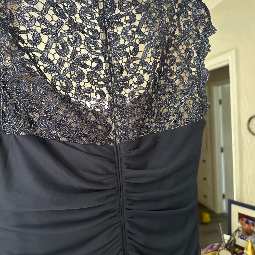 Navy blue lace dress